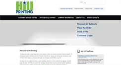 Desktop Screenshot of hillprinting.com