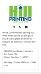 Mobile Screenshot of hillprinting.com